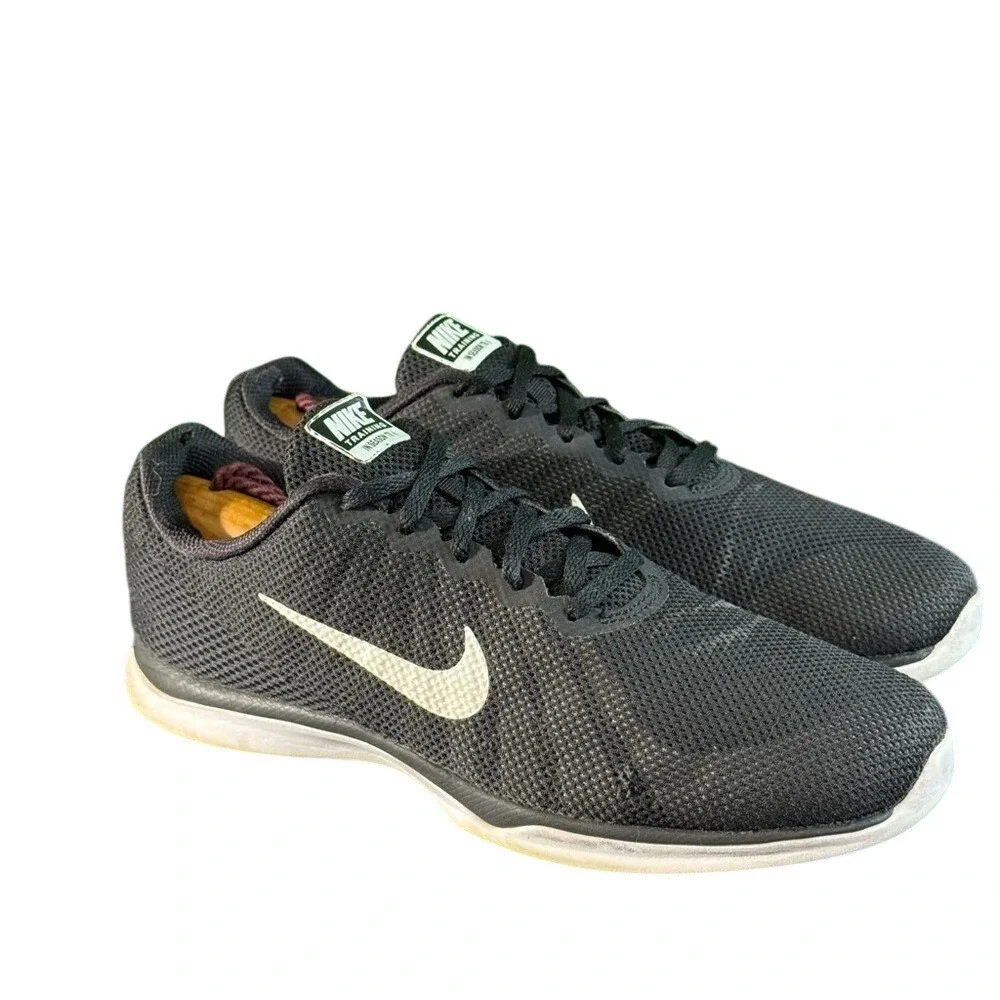 Nike In-Season TR‎ 6 Black White Womens Training Shoes 852449-001 Size 9